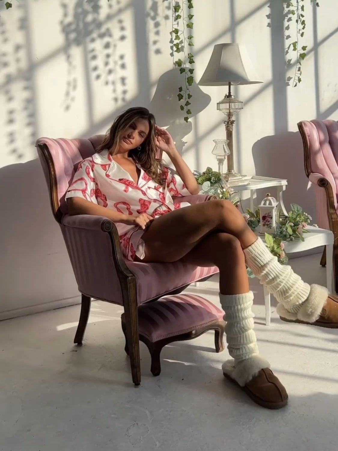 Boots & Hearts Matching Pajama Sets