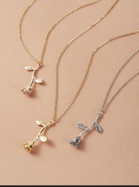 Roses are.... Necklace