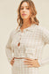 Checkmate Cardigan and Mini Skirt Set - Dusty Pink