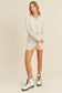 Checkmate Cardigan and Mini Skirt Set - Dusty Pink