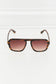 Tortoiseshell Square Polycarbonate Frame Sunglasses