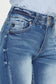 Kancan Distressed Raw Hem High Waist Jeans