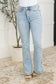 Alexis High Rise Control Top Slit Hem Slim Bootcut Jeans