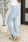 Alexis High Rise Control Top Slit Hem Slim Bootcut Jeans