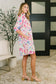 Barely Catch My Breath Notch Neck Dress