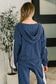 Certified Chiller Contrast Stripe Hoodie in Navy