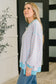 Color Clash Drop Shoulder Long Sleeve