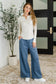 Effortless Edge Knit Henley Top in Natural