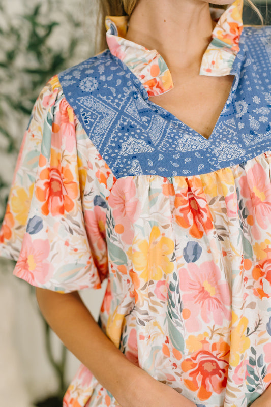 Feel The Way That I Want Balloon Sleeve Blouse