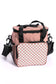 Insulated Checked Tote in Pink