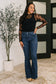 Jada High Waist Flare with Patch Pockets