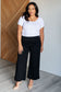 Magic Wide Leg Crop Pants in Black