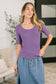 Nothing to Prove U-Neck Half Sleeve Top