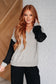 Pull Up Your Sleeves Color Block Hoodie -9/30/2025 NEW