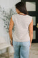 Quite Intimately Striped Muscle Tee in Brown