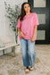 The Layback Relaxed Basic Tee in Pink
