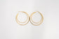 Two's a Party Double Hoop Earrings