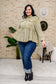 Green Tea Button Up Long Sleeve Top in Olive