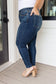 Lydia Mid Rise Vintage Raw Hem Skinny Jeans