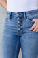 Matilda Mid Rise Vintage Button Fly Bootcut Jeans