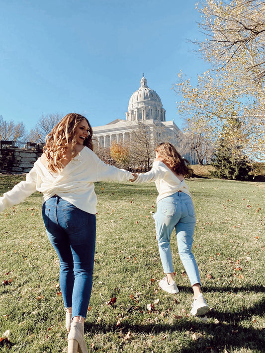 The Danielle -White Sweater